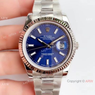 Noob Factory 3235 V3 Rolex Datejust 41 Stainless Steel Blue Dial - Rolex Grade 1 Watch